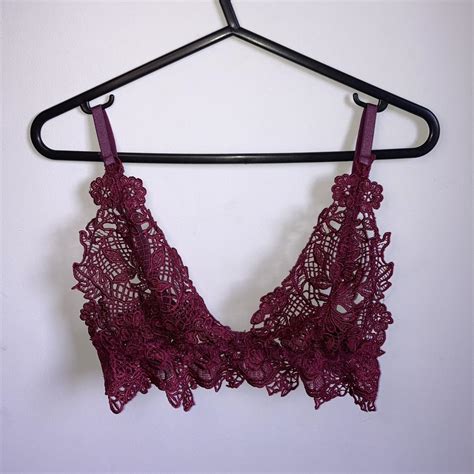 Ann Summers Women S Burgundy Bra Depop