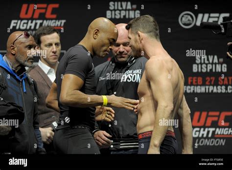 Ufc Fight Night Silva Vs Bisping Weight In At The O Arena In London