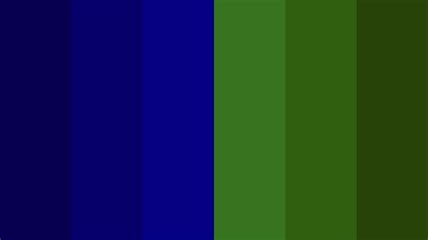 Navy Blue And Green Color Palette