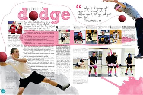 Fun Use Of Cutouts Love The Headline Font Too Yearbook Layout Ideas