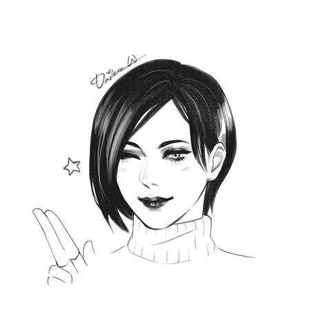 Nicole On Twitter RT Paintdks Sketch Ada Wong RE4 Remake AdaWong