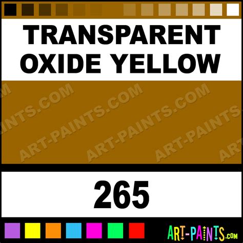 Transparent Oxide Yellow Artists Oil Paints Transparent Oxide