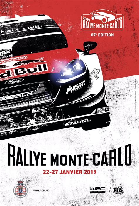 Cartel 87 Rallye Automobile De Monte Carlo 2019