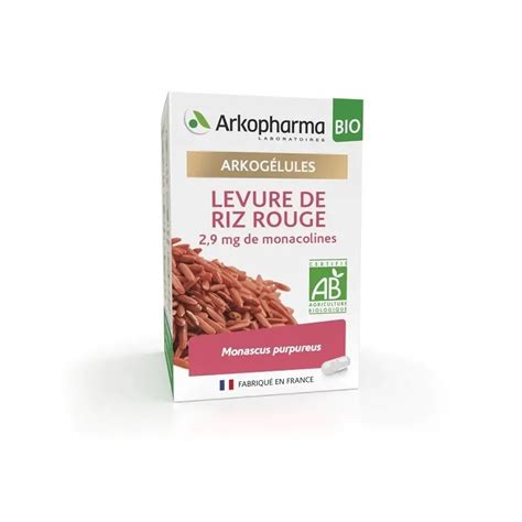 Arkog Lules Levure De Riz Rouge Bio Vegan G Lules