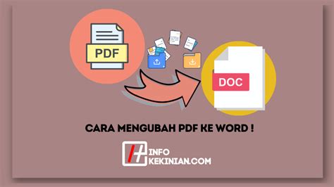 Cara Mengubah Pdf Ke Word Dengan Mudah Dan Efektif