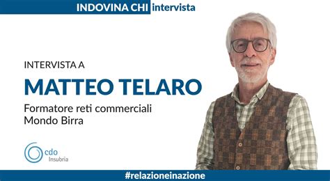 Intervista A Matteo Telaro CdO Insubria