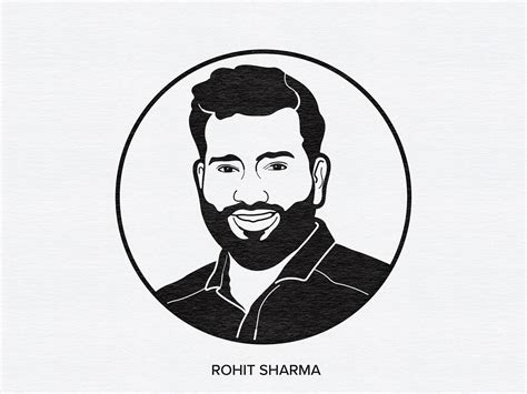 Rohit Sharma by manish mansinh on Dribbble