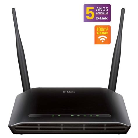 Roteador E Repetidor D Link Dir 615 Wireless N 300mbps Com 2 Antenas