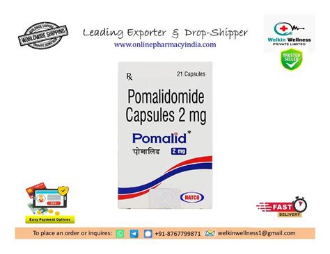 Pomalid Pomalidomide Capsules 1 Mg At Rs 8190 21 Bottle In Nagpur ID