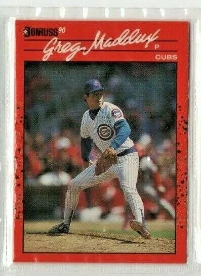 1990 BASEBALLKARTE DONRUSS Greg Maddux Chicago Cubs 158 EUR 0 93