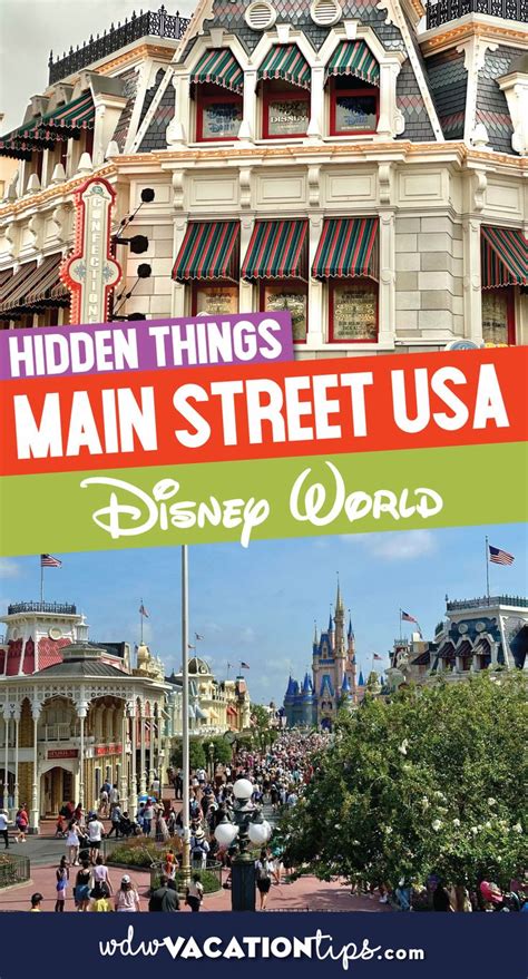 the main street usa sign in disney world with text overlay that reads ...