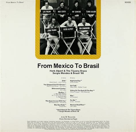 Herb Alpert The Tijuana Brass Sergio Mendes Brasil 66 The From