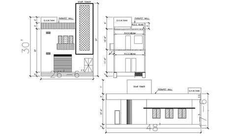 Parapet Wall Drawing