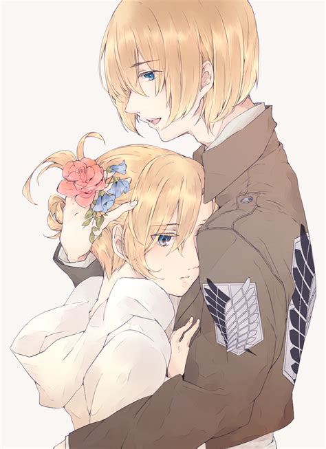 Armin Arlert And Annie Leonhardt Shingeki No Kyojin Drawn By Saki