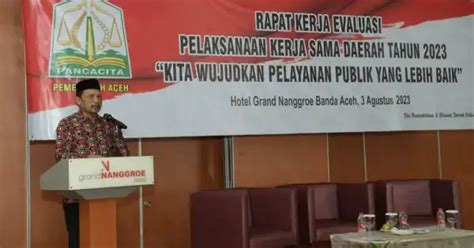 Asisten Sekda Buka Raker Evaluasi Pelaksanaan Kerja Sama Daerah Tahun