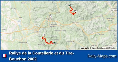 Mapy Zaplanuj Rallye De La Coutellerie Et Du Tire Bouchon 2002