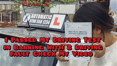 Barking Test Routetest Time 907am Learner Passed Her Driving Test