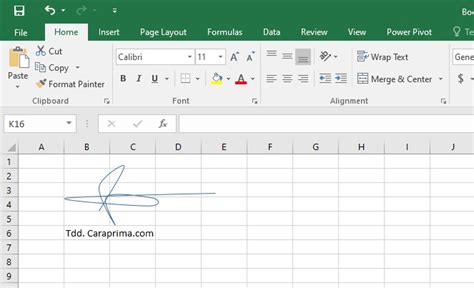 Cara Buat Tanda Tangan Menggunakan Ms Excel Ahli Teknology