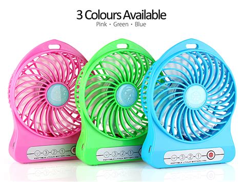 Mini Portable USB Rechargeable Fan