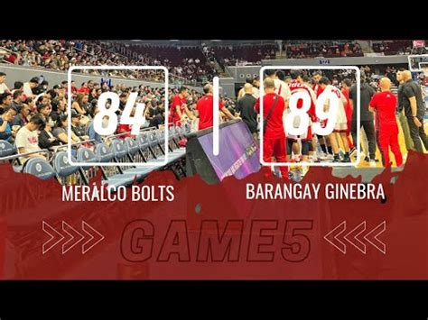 Epic Comeback Barangay Ginebra Vs Meralco Bolts Game 5 YouTube