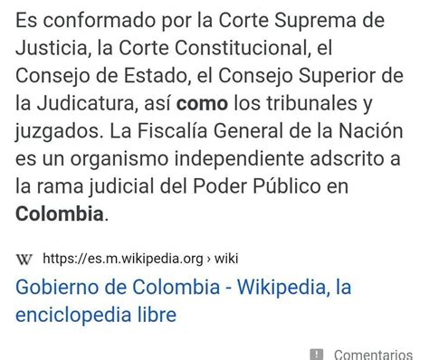 Describe C Mo Es El Gobierno De Colombia Brainly Lat