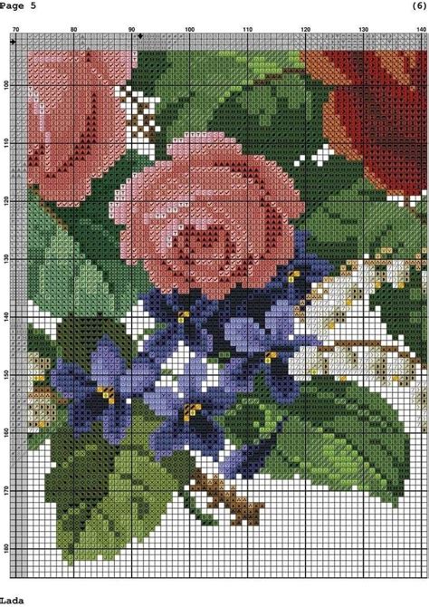 Pin by Şenay Basa on Kanaviçe Cross stitch flowers Floral cross