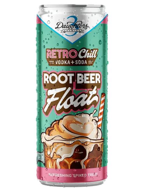 3 Daughters Root Beer Float Vodka Soda 12oz 4pk Cn Luekens Wine Spirits