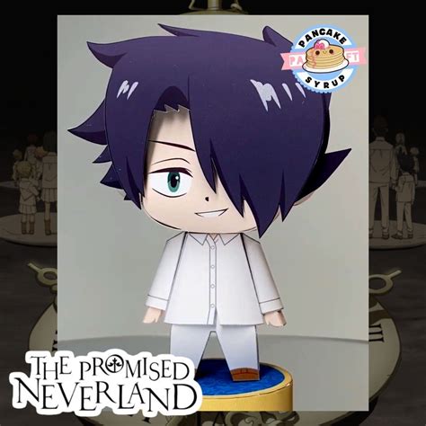 ♨ Chibi Figure Set The Promised Neverland Anime Papercraft Emma Norman