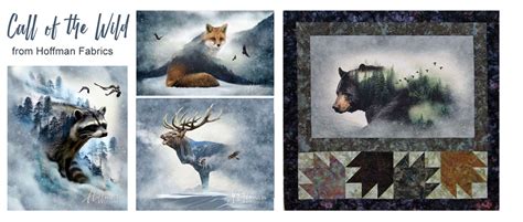 Call Of The Wild Digital Print Fabric Panels By Hoffman Fabrics Craft