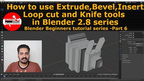 How To Use Extrude Bevel Insert Loop Cut Knife Tools In Blender