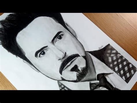 Iron Man Robert Downey Jr Pencil Sketch Small Crunch Arts Youtube