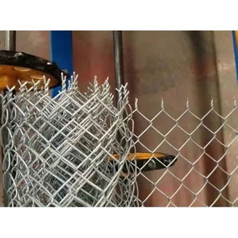 Gi Silver Chain Link Mesh Fencing Application Agriculture Field At