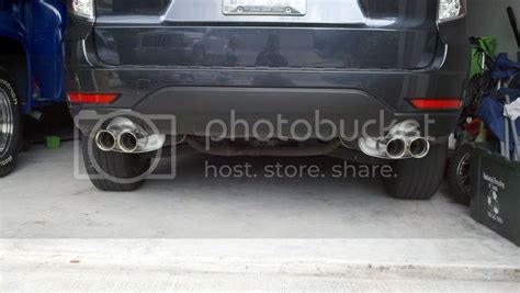 Sti Sedan Mufflers On Foresters Touching Bumper Solution