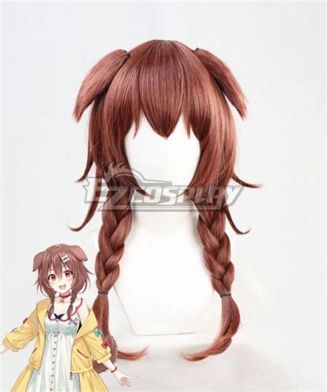 Hololive Youtuber Vtuber Korone Inugami Brown Cosplay Wig