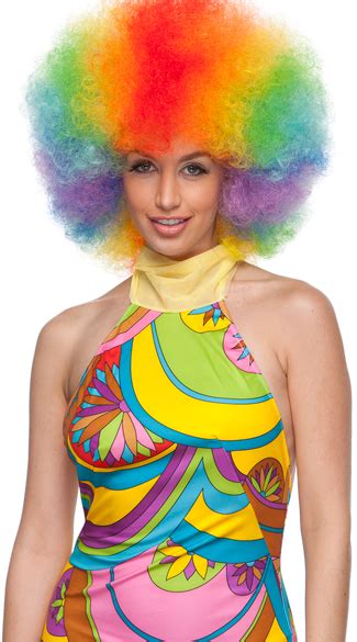 Rainbow Afro Wig, Rainbow Wig, Afro Wig