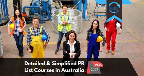 Pr List Courses In Australia Updated And Simplified