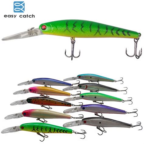 Easy Catch Pcs Cm G Lifelike Minnow Fishing Wobblers D Eyes