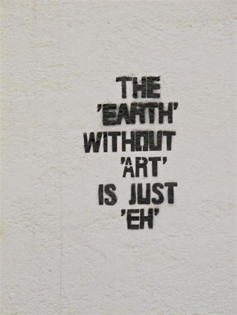 The Earth Without Art