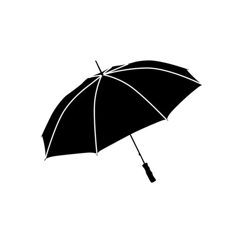 Umbrella silhouette vector design 15937697 Vector Art at Vecteezy