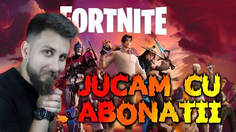 LIVE FORTNITE ROMANIA JUCAM NO BUILD CU ABONATII COD UTII Pe SHOP