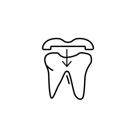 Dental Crown Tooth Vector Icon 22578016 Vector Art At Vecteezy