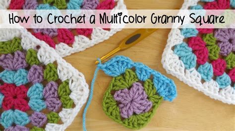 How To Crochet A Classic Multicolor Granny Square Episode 112 Youtube