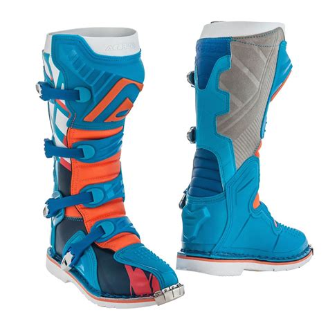 Acerbis Bottes Mx X Pro V Bleu Orange Maciag Offroad