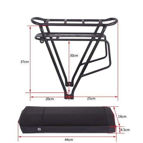 Ebike V V Rear Rack Battery Box And Double Layer Luggage Rack Emotoer