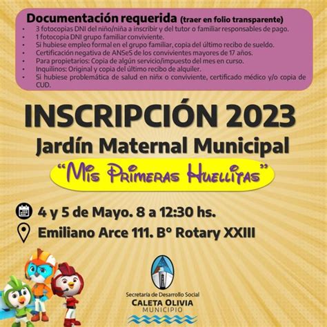 Infocaleta Abren Inscripciones Para El Jard N Maternal Municipal Mis