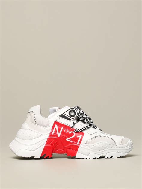 N° 21 Outlet Sneakers For Woman Red N° 21 Sneakers X083 0125