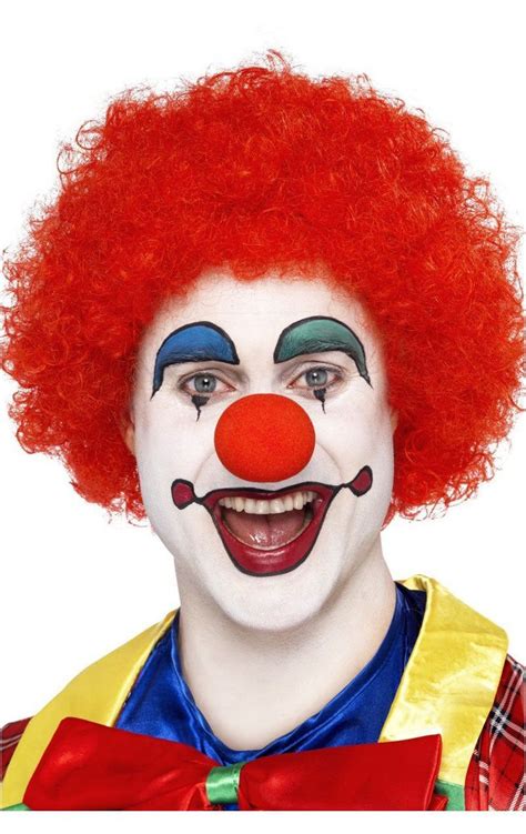 red clown adult costume wig costume accessories clown perucke