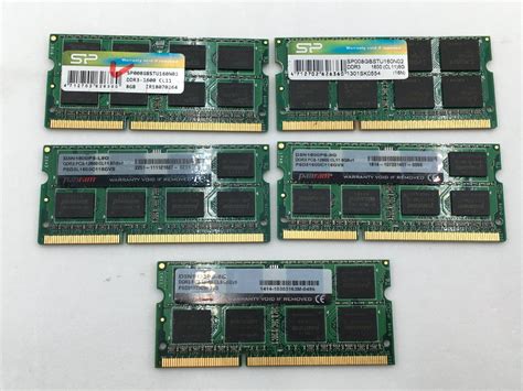 Cfd販売 Panram Silicon Power ノートpc用 メモリ 8gb Ddr3 大量 部品取り 13点セット まとめ売り