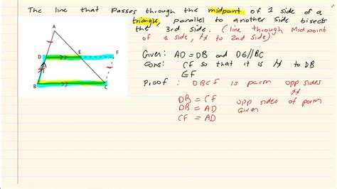 Grade Euclidean Geometry Theorem Line Thru Midpoint Chord Youtube