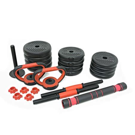 Set Kg Mancuernas Eco Kettlebell Color Rojo Forza